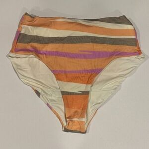 Prana Womens Sun Shade Waves Bikini Bottom Size S Summer Beach Vacation Resort